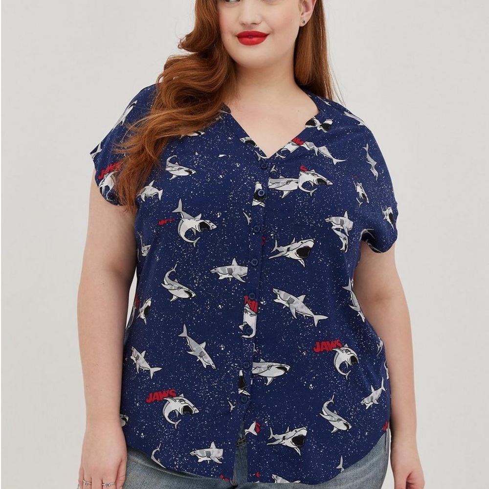 Torrid Jaws button up